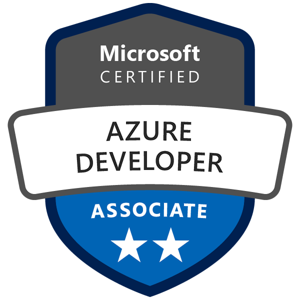 Microsoft Azure Developer Associate achievement badge