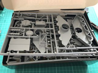plastic sprues inside the box