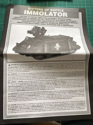 A page from the black and white instruction book