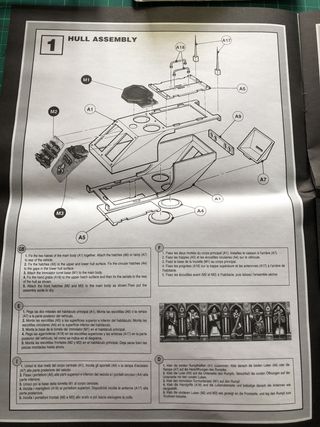 A page from the black and white instruction book