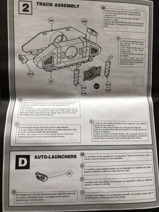 A page from the black and white instruction book