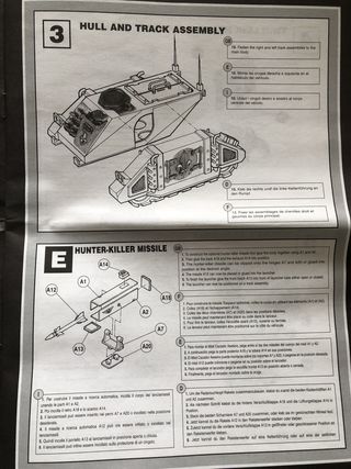 A page from the black and white instruction book
