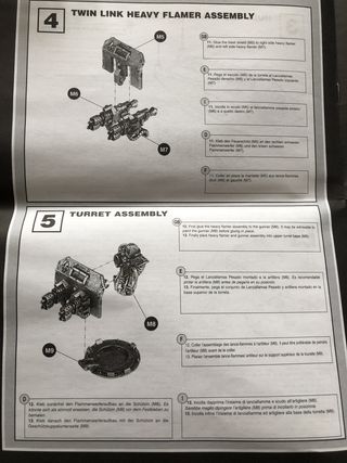 A page from the black and white instruction book