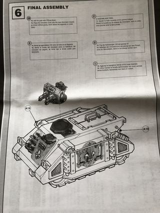 A page from the black and white instruction book