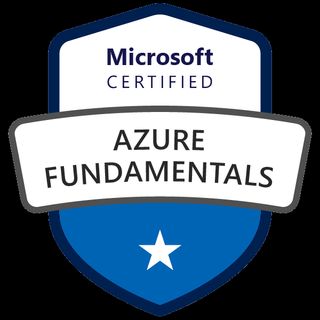 Microsoft Azure Fundamentals achievement badge