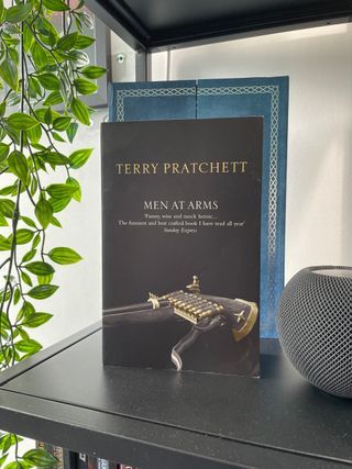Men At Arms, by Terry Pratchett, paperback edition