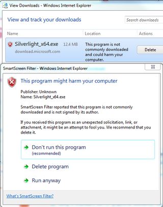 Silverlight Upgrade Warning