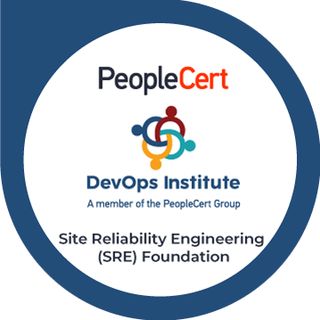 DevOps Institute Site Reliability Engineering Fundamentals achievement badge